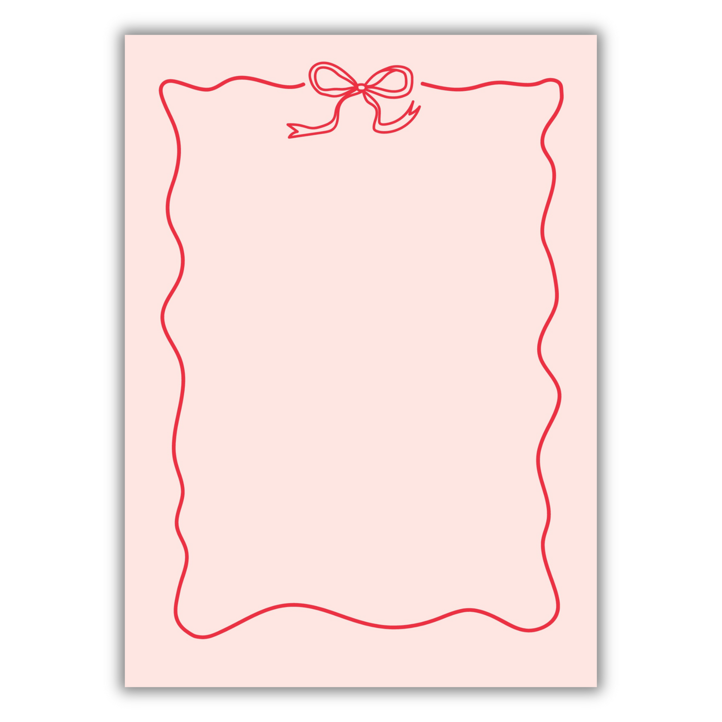 Pretty in Pink & Red Notepad