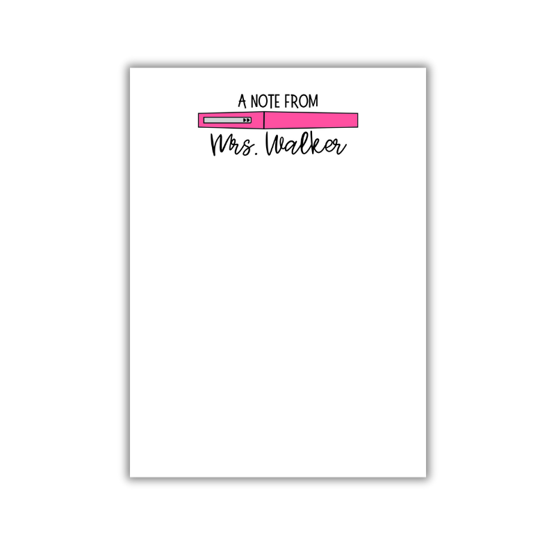 Flair Pen (Single) Teacher Notepad