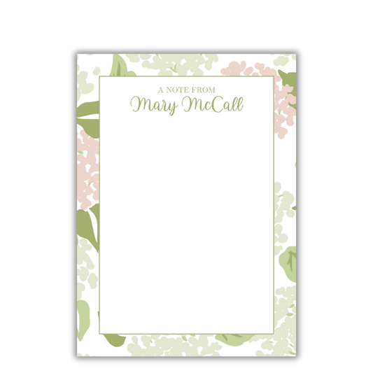 Hydrangea Harmony Notepad