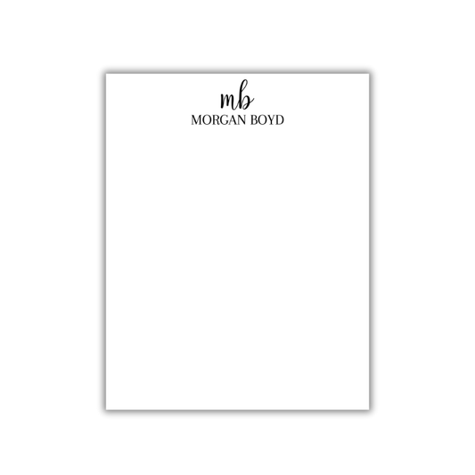 Monochrome Manuscript Notepad